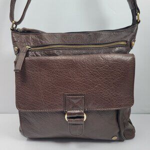 Leder Buck Lucy Women's Brown Small Soft Leather Crossbody Bag